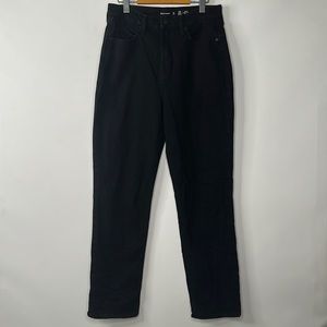 Old Navy The Sky-Hi Straight Extra High-Rise Jeans Womens Size 10 Black